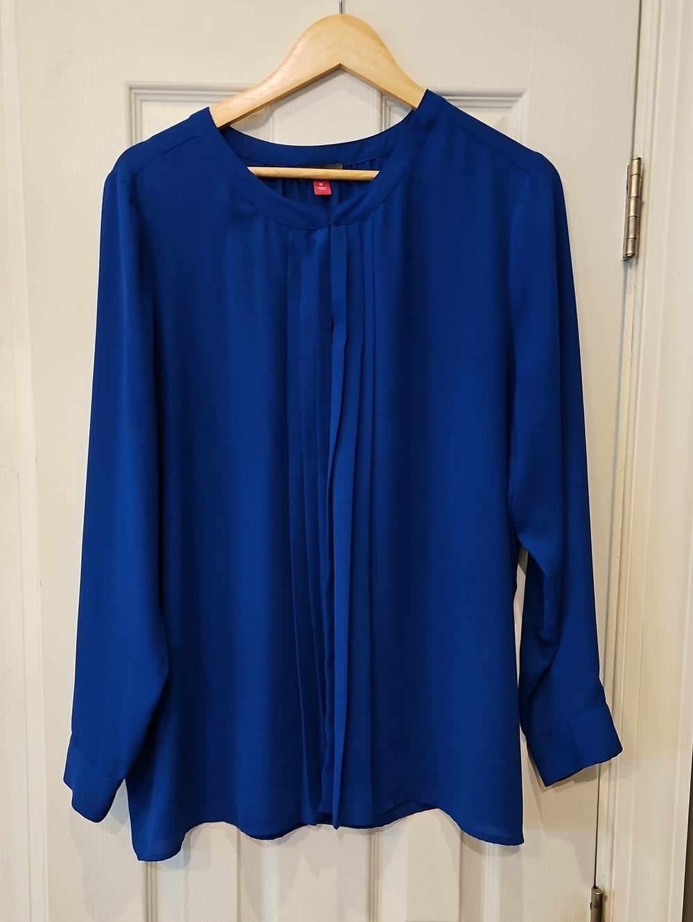 Women’s Vince Camuto Royal Blue Pleated Front Blouse